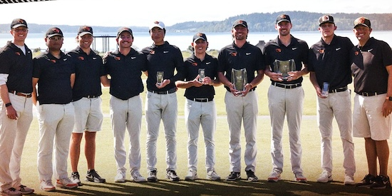 Oregon State men's golf team (Oregon State Athletics Photo)