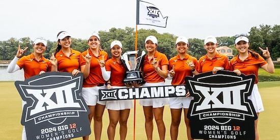 Texas women's golf team (Texas Athletics Photo)
